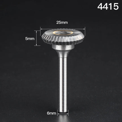 HUHAO Y Type Carbide Rotary File for Steel Grinding Head Milling Cutter Y Type 90 degree Disc 6mm Shank Single Groove Engraving Tool Burr