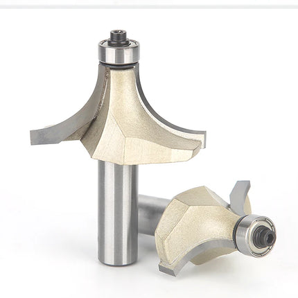HUHAO 1/4 Shank Corner Round Over Router Bit With Bearing Carbide Steel Milling Cutter For Wood End Mill CNC Woodworking Tools