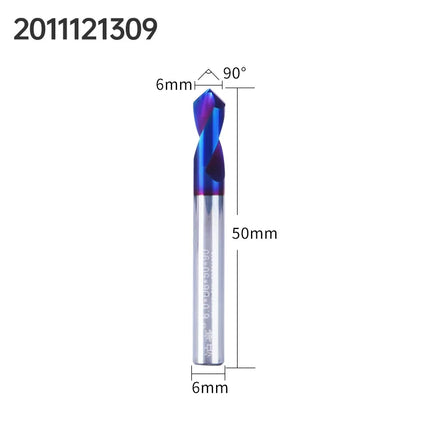 HUHAO 90 Degree Spot Drill Bits Point Router Bit Carbide CNC Chamfering Drilling Hole Guide CNC Tool Location Center Point Drill