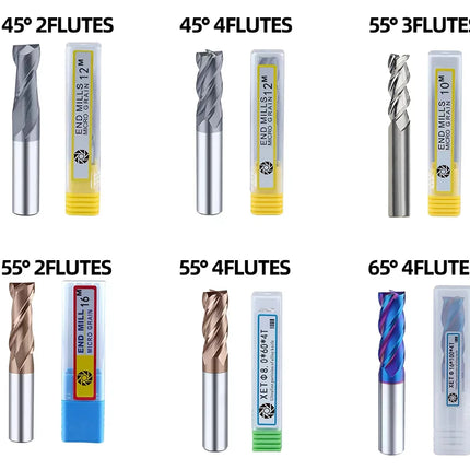 Carbide Radius End Cutter Mill Aluminium Cnc Milling Cutter For Metal Tungsten Steel CNC Maching Endmils