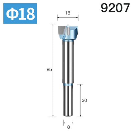 HUHAO Forstner Drill Bit 8mm 10mm Round Shank Wood Centering Hole Saw Diameter 14-53mm Carbide Cutter Woodworking Drill Bit Tool