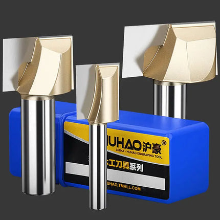 HUHAO Cleaning Bottom Engraving Bit for Wood 1/2 1/4 Shank Straight Router Bit Carbide Milling Cutter Woodworking Bit CNC Tools