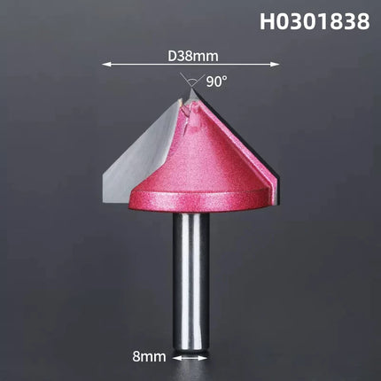 V Shape Wood Router Bit 60 90 120 150 Degrees 3D Engraving Bit for Wood Cutting Slotting