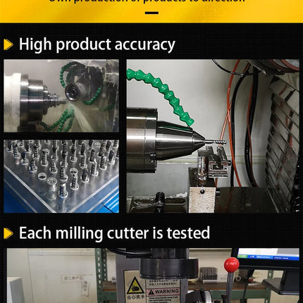 HUHAO Woodworking Tools 3.175/4 /6mm Shank Wood Milling Cutter 2 Flute Carbide End Mill CNC Engraving Bit Straight Slot Cutter