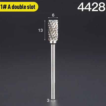 HUHAO 3mm Shank Rotary Burr Carbide Steel Drill Bits for Metal Woodworking Accessory Electric Rotary Router Bit Grinding Tools