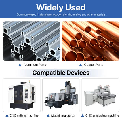 HUHAO 3 Flutes Colorful Deep Groove Milling Cutter 4mm Shank DLC Coating Router Bit Carbide CNC Endmill Tool for Aluminum Copper