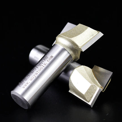 ARDEN Inch Woodworking Flat Bottom 2 Flutes Carbide Bottom Router Bit  Slotting Carving CNC Tool for Plywood MDF Solid wood
