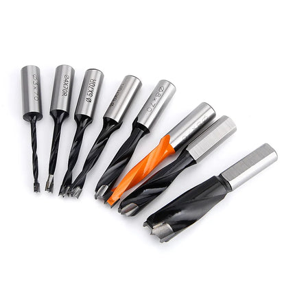 HUHAO 10mm Shank Forstner Wood Drill Bits Alloy Hole Opener Bit 70mm Total Length Router Bit Carbide Row Drill Woodworking Tools