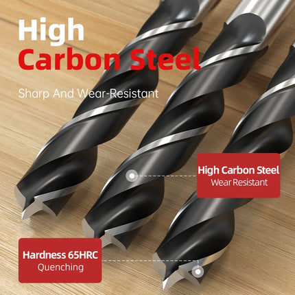 HUHAO 1/3/6PCS Three-point Woodworking Drill Bit Set 3MM-13MM Twist Drill Bits Set for Woodworking Wood Hole Reaming Power Tool