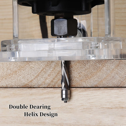 HUHAO 1/4 Inch Shank Flush Trim Spiral Router Bit Two Flutes Carbide End Mill CNC Bearing Guided Trim Milling Cutter for Wood