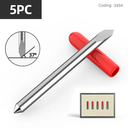 HUHAO 5PCS 30/45/60 Degree Mimaki Cutting Plotter Blade Vinyl Cutter Knife Milling Cutter for Power Tools Mimaki Plotter Bits