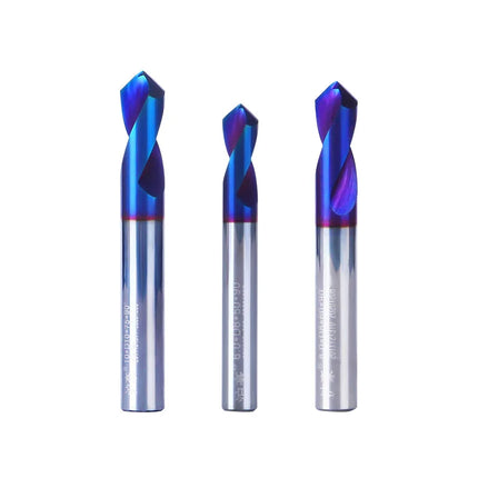 HUHAO 90 Degree Spot Drill Bits Point Router Bit Carbide CNC Chamfering Drilling Hole Guide CNC Tool Location Center Point Drill
