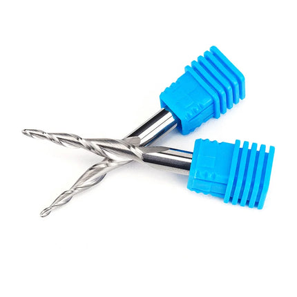 HUHAO 6mm Ball Nose Tapered End Mill Wood Solid Carbide Steel Milling Cutter for Woodworking Metal CNC Router Bit Engraving Tool