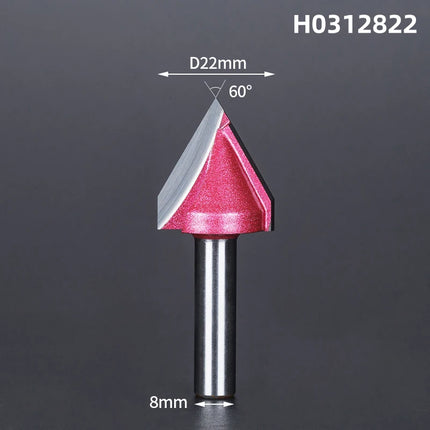 V Shape Wood Router Bit 60 90 120 150 Degrees 3D Engraving Bit for Wood Cutting Slotting