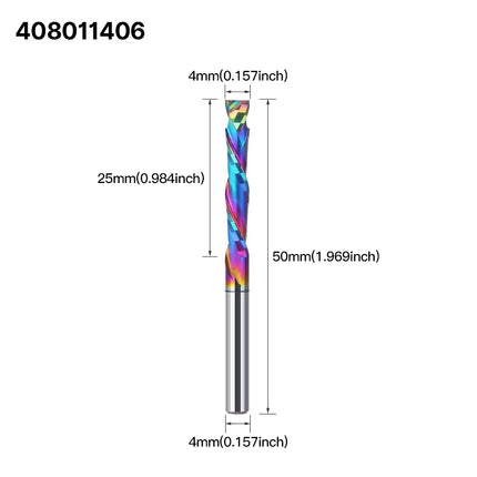 HUHAO 5A 3.175/4/5/6mm Shank Up Down Cut Two Flutes Compression Router Bits Carbide Spiral Milling Cutter For Wood Acrylic
