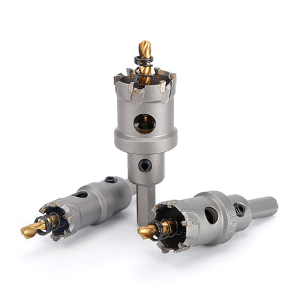 HUHAO 3PCS TCT Hole Saw Drill Bit Alloy Carbide Tipped Hole Cutter With Titanium-Plated Pilot Tools For Metal Stainless Steel