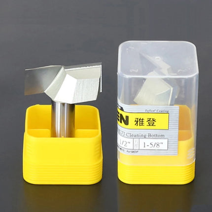 ARDEN Inch Woodworking Flat Bottom 2 Flutes Carbide Bottom Router Bit  Slotting Carving CNC Tool for Plywood MDF Solid wood
