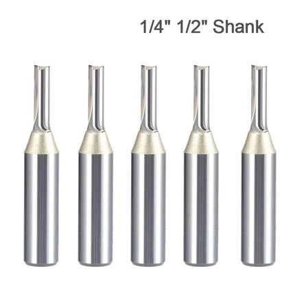 TCT Straight End Mill Router Bits Carbide Cutter for Wood CNC Engraving Tool