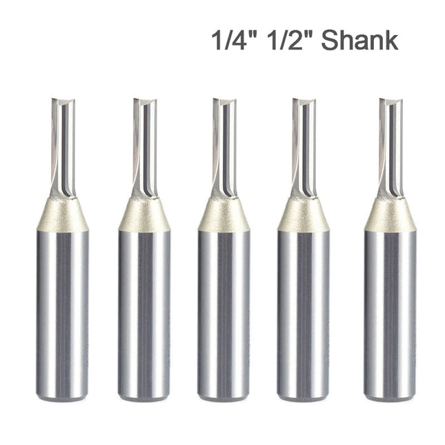 TCT Straight End Mill Router Bits Carbide Cutter for Wood CNC Engraving Tool