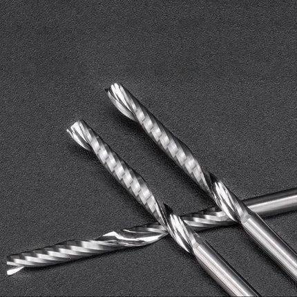 HUHAO 30pcs 3.175mm Right Spiral Milling Cutter ‌Up Cut One Flute Router Bit CNC End Mill Milling Cutter CNC Engraving Bit
