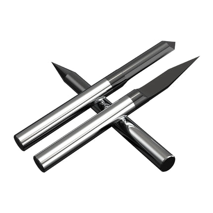 HUHAO 4mm Shank Bottom Carbide Engraving Router Bits for Metal Wood Stainless Steel Titanium Coating Milling Cutter PCB CNC Tool