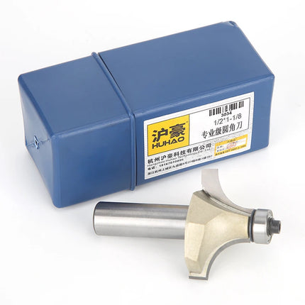 HUHAO 1/4 Shank Corner Round Over Router Bit With Bearing Carbide Steel Milling Cutter For Wood End Mill CNC Woodworking Tools