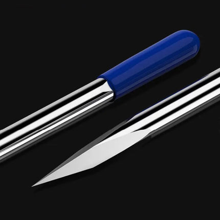 HUHAO 3.175mm Shank 3 Edge Pyramid Engraving Bit 20-90 Degrees Carbide Milling Cutter 0.1 0.2 0.3mm Wood End Mill CNC Router Bit