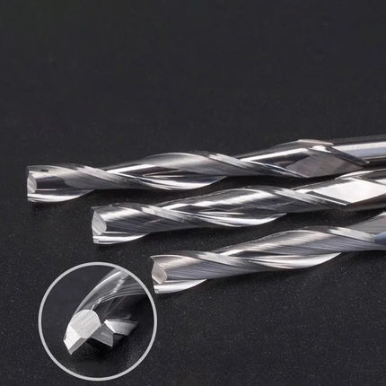 HUHAO 30pcs 3.175mm Right Spiral Milling Cutter ‌Up Cut One Flute Router Bit CNC End Mill Milling Cutter CNC Engraving Bit