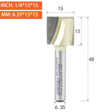 ARDEN Bottom Cleaning Router Bit Woodworking Metric Carbide Engraving Flat Bottom Pulling Slotting Milling Cutter For Wood MDF