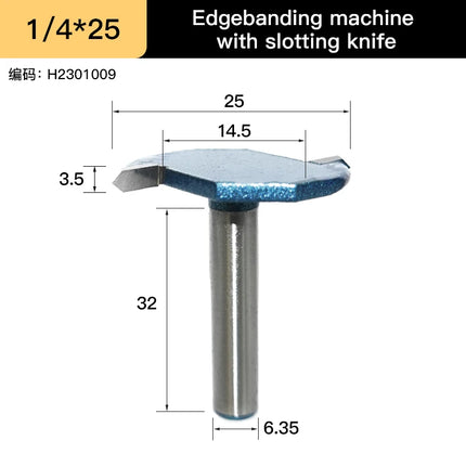 HUHAO 1/4" Shank Chamfer Router Bit Bevel Edge Forming Router Bit with Bearing Woodworking Carbide Steel Cutter Wood CNC Tool