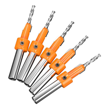 HUHAO 8mm Shank HSS Woodworking Countersink Router Bit Screw Extractor Remon Demolition for Wood Milling Cutter Woodworking Tool