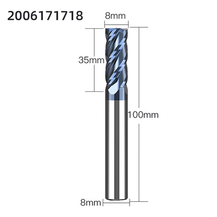 LIDIAO Milling Cutter Professional Carbide End Mill 4Flutes TiAIN Coating HRC45 CNC Milling Machine Tools Metal Cutter