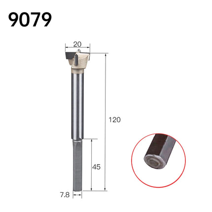 Hole Saw Cutter for Wood Forstner Drill Bit Hex 1/4in Shank Hinge Boring Bit Hole Saw Cutter Carbide Steel for Wood Woodworking Tools