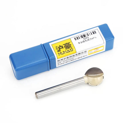 HUHAO 3mm 6mm Shank Ball Nose Round Carving Bit CNC Milling Cutter For Wood Cove End Mill Radius Core Router Bit Carbide Tools
