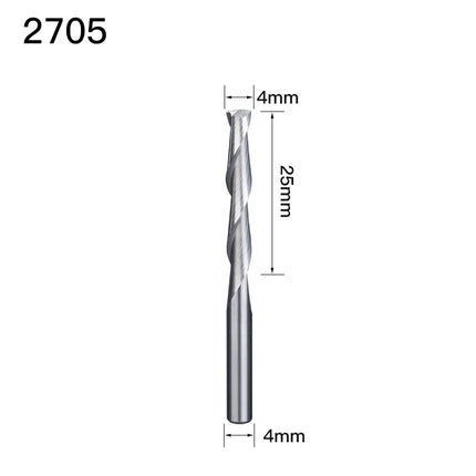 HUHAO 2 Flute 4mm End Mill CNC Carbide Upcut Spiral Router Bit Wood Milling Cutter High Quality Spiral Bit Woodworking Tools