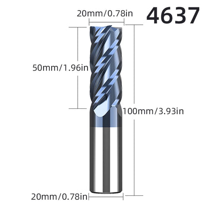 LIDIAO Milling Cutter Professional Carbide End Mill 4Flutes TiAIN Coating HRC45 CNC Milling Machine Tools Metal Cutter