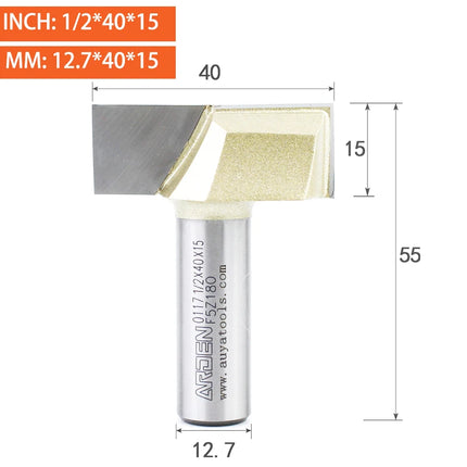 ARDEN Bottom Cleaning Router Bit Woodworking Metric Carbide Engraving Flat Bottom Pulling Slotting Milling Cutter For Wood MDF