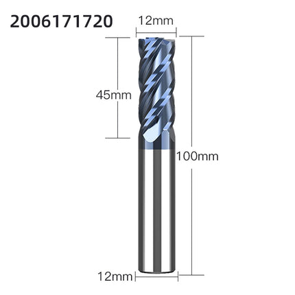 LIDIAO Milling Cutter Professional Carbide End Mill 4Flutes TiAIN Coating HRC45 CNC Milling Machine Tools Metal Cutter