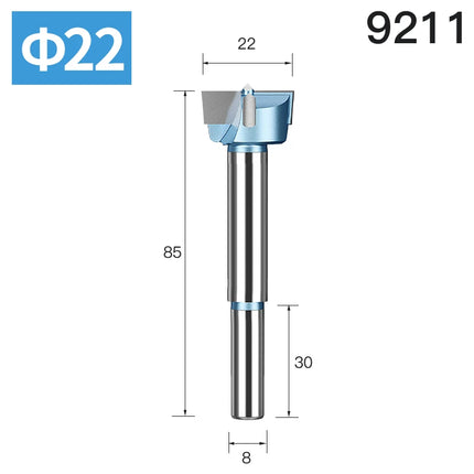 HUHAO Forstner Drill Bit 8mm 10mm Round Shank Wood Centering Hole Saw Diameter 14-53mm Carbide Cutter Woodworking Drill Bit Tool