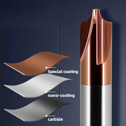 HUHAO HRC55 Radius Corner Rounding Milling Cutter Chamfering Outside Radii Router Bits Carbide Steel Solid End Mill CNC Tools