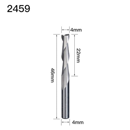HUHAO 2 Flute 4mm End Mill CNC Carbide Upcut Spiral Router Bit Wood Milling Cutter High Quality Spiral Bit Woodworking Tools