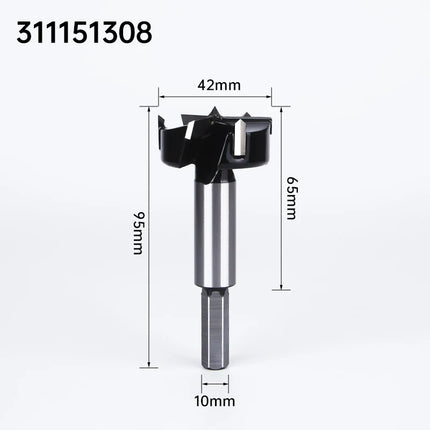 HUHAO 10mm Round Shank 3 Blades Forstner Drill Bit Hole Saw Center Router Bit Carbide Milling Cutter For Wood Woodworking Tools