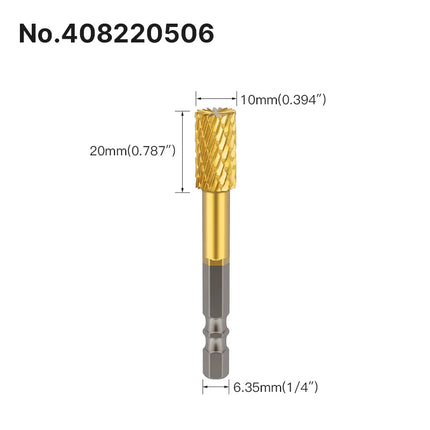 HUHAO Rotary Burrs Rotary File Drill Bit Hexagon Shank Titanium Coating Carbide Steel Electric Screw Alloy CNC Milling Cutter