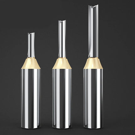 TCT Straight End Mill Router Bits Carbide Cutter for Wood CNC Engraving Tool