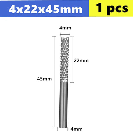 PCB corn  milling cutter Carbide End Mill 3.175/4/6/6.35/8/10/12mm shank,  CNC Cutting Milling PCB MDF ABS Tools Router Bit