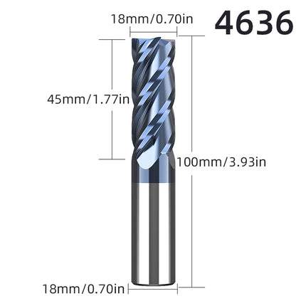 LIDIAO Milling Cutter Professional Carbide End Mill 4Flutes TiAIN Coating HRC45 CNC Milling Machine Tools Metal Cutter