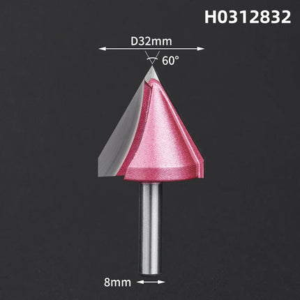 V Shape Wood Router Bit 60 90 120 150 Degrees 3D Engraving Bit for Wood Cutting Slotting