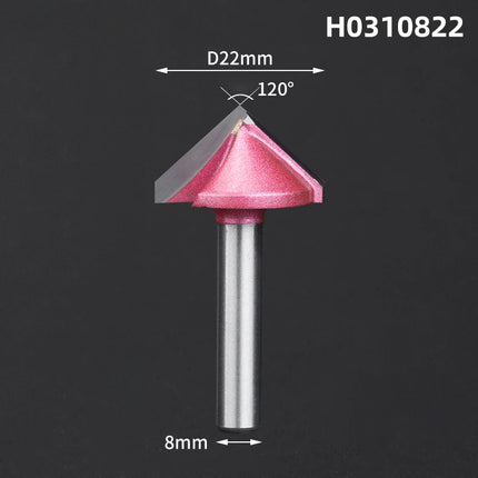 V Shape Wood Router Bit 60 90 120 150 Degrees 3D Engraving Bit for Wood Cutting Slotting