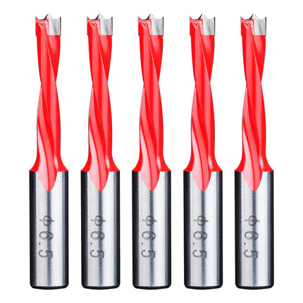 HUHAO 5PCS Wood Drill Bits Set 10mm Shank Forstner Drill 2Flute Row Drill 70mm Total Length Woodworking Drill Bits Router Bit
