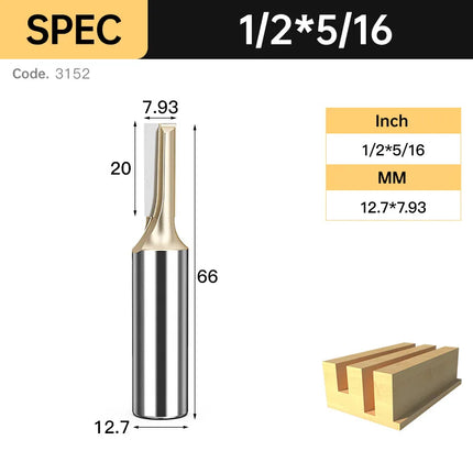 HUHAO Cleaning Bottom Engraving Bit for Wood 1/2 1/4 Shank Straight Router Bit Carbide Milling Cutter Woodworking Bit CNC Tools